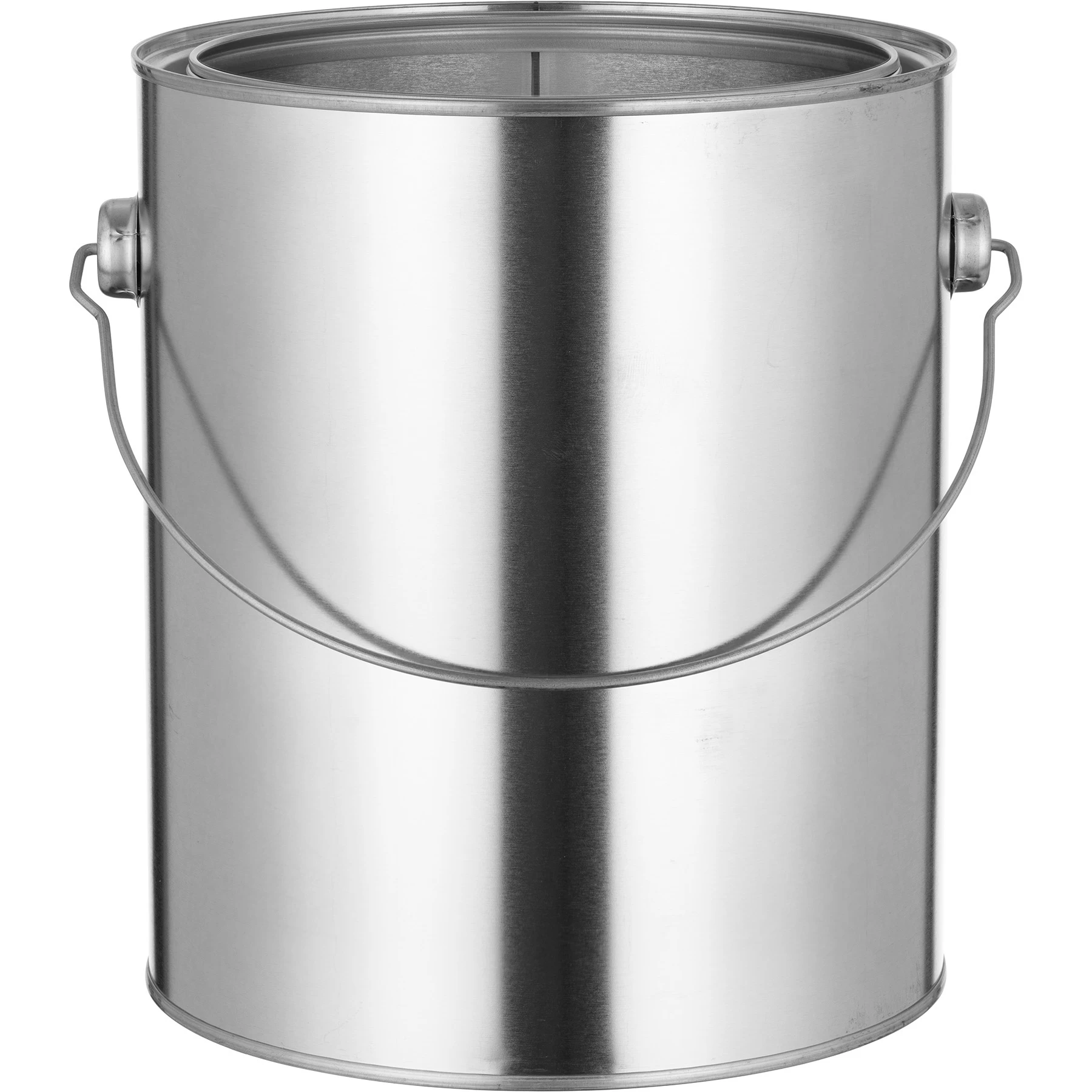 1 Gallon Metal Paint Can W/Ears, Bail And Lid, Unlined, 7.66" H 4 1 Gallon Metal Paint Can W/Ears, Bail And Lid, Unlined, 7.66" H - Image 2