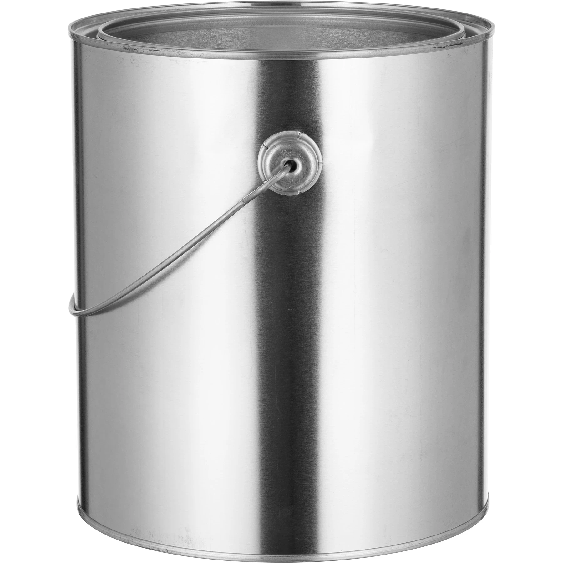 1 Gallon Metal Paint Can W/Ears, Bail And Lid, Unlined, 7.66" H 5 1 Gallon Metal Paint Can W/Ears, Bail And Lid, Unlined, 7.66" H - Image 3