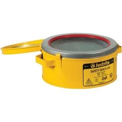1 Gallon Yellow Steel Bench Can W/o Parts Basket