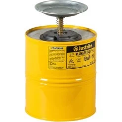 1 Gallon Yellow Steel Plunger Dispensing Can