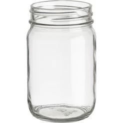 14 Oz. Clear Glass Mayo Jar, 70mm 70-450, 12/cs