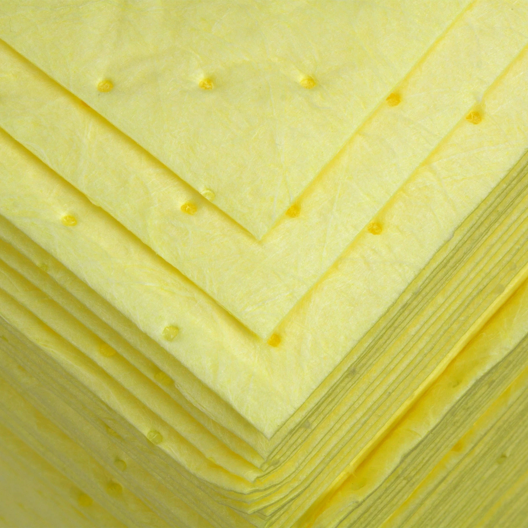 15" X 18" Light-Weight Hazmat Absorbent Pads, Sonic Bonded, Yellow (200 Pads/bag) - Image 2