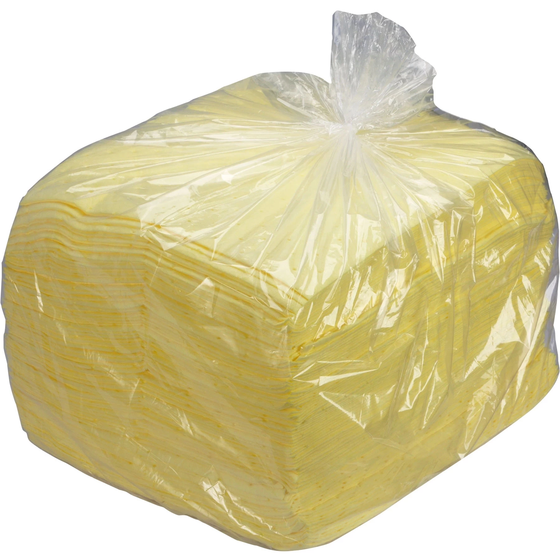 15" X 18" Light-Weight Hazmat Absorbent Pads, Sonic Bonded, Yellow (200 Pads/bag) - Image 3