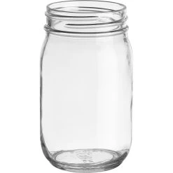16 Oz. Clear Glass Mayo Jar, 70mm 70-450, 12/cs