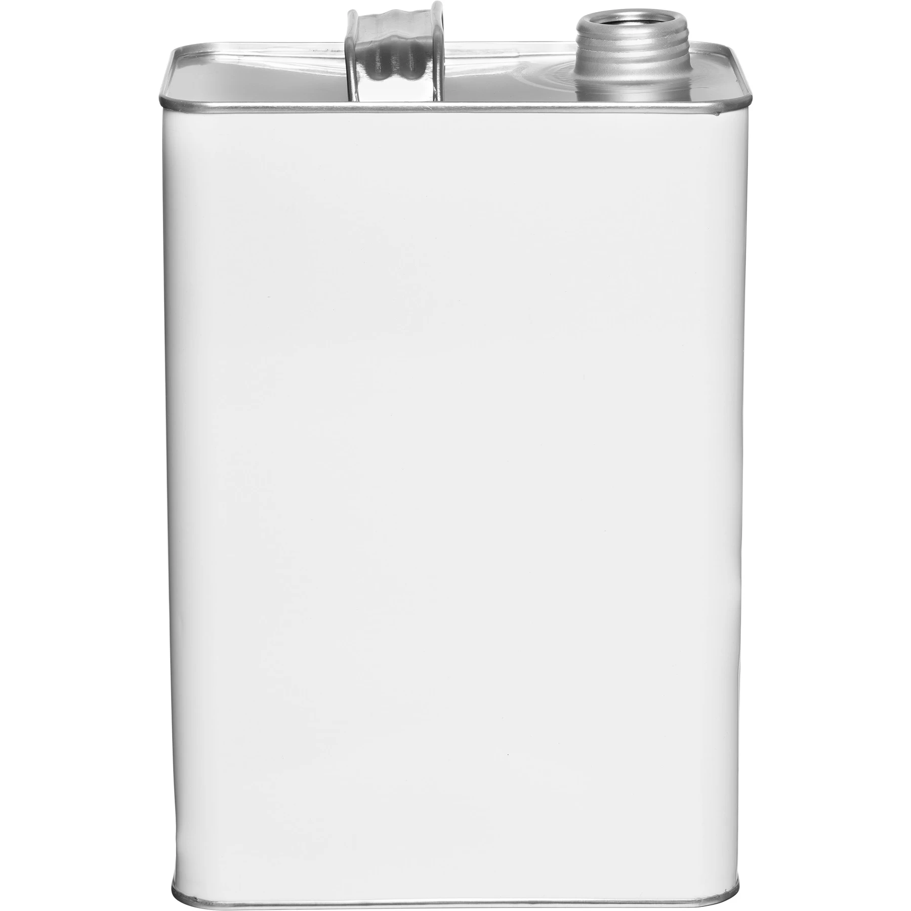 1 Gallon (128 Oz.) White F-Style Can With 1-3/4" Delta Opening - Image 2