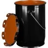 1 Gallon Black Steel Pail & Cover (24 Gauge), UN Rated, Pigmented Phenolic Lining (S3 Series) -container 1 gallon black steel pail and cover 24 gauge un rated pigmented phenolic lining 30w1lp 1