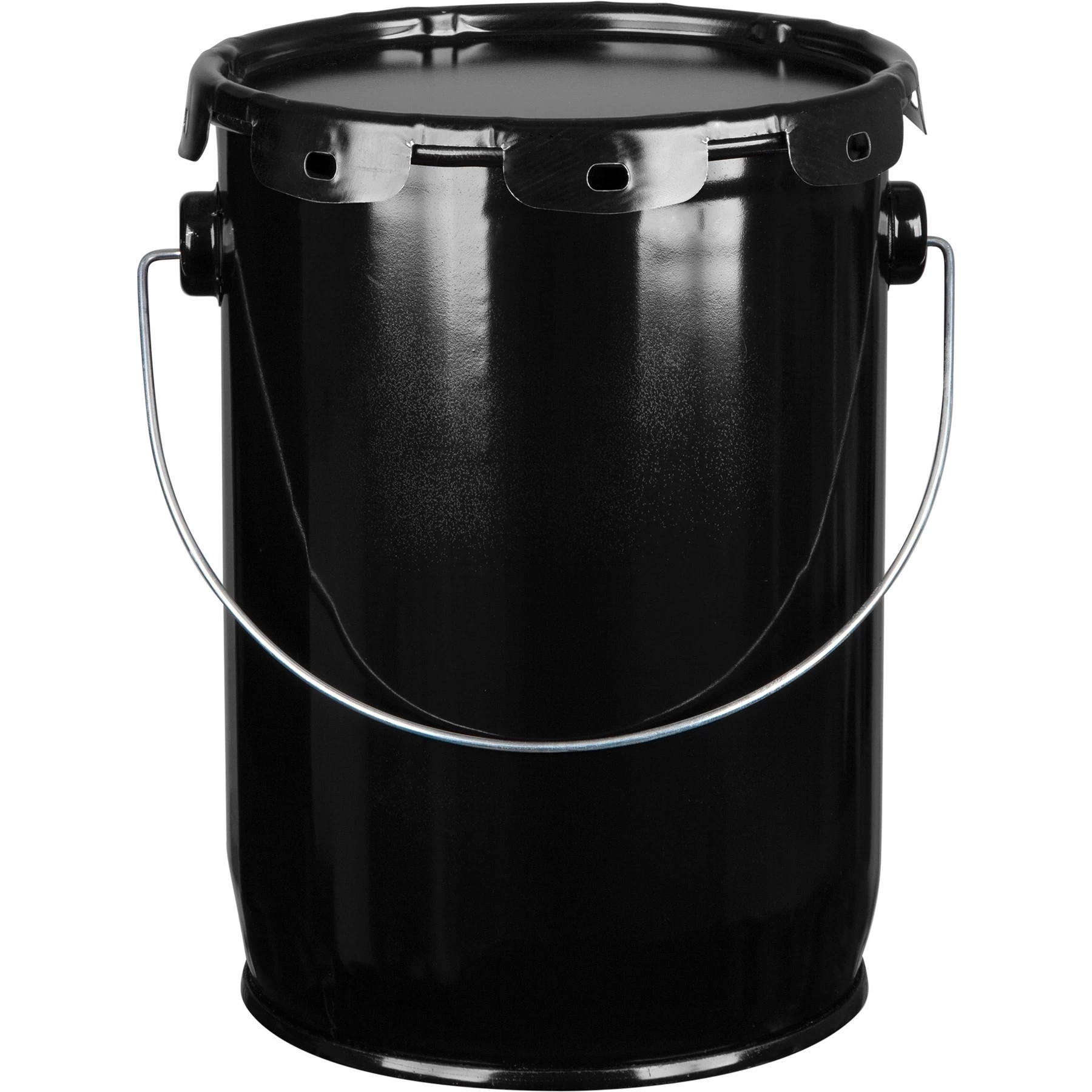 1 Gallon Black Steel Pail & Cover (24 Gauge), UN Rated, Pigmented Phenolic Lining (S3 Series) 4 1 Gallon Black Steel Pail & Cover (24 Gauge), UN Rated, Pigmented Phenolic Lining (S3 Series) - Image 2