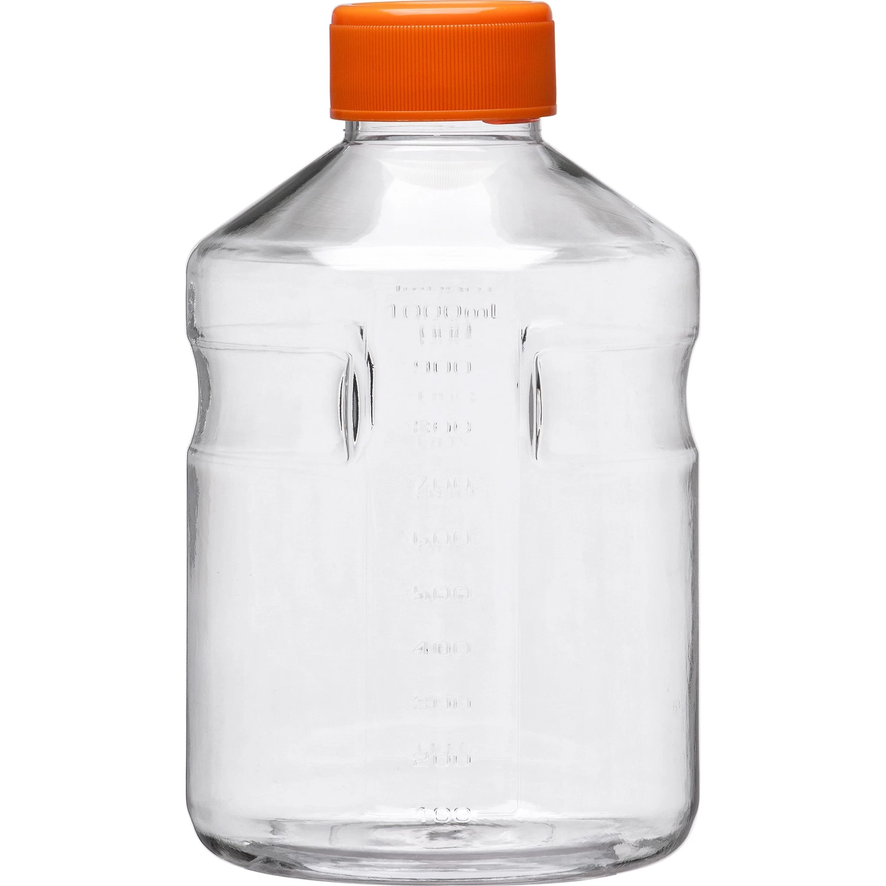 1L Clear PS Plastic Easy-Grip Media Bottle W/Cap, 24/cs (Corning® #430518) 3 1L Clear PS Plastic Easy-Grip Media Bottle W/Cap, 24/cs (Corning® #430518)