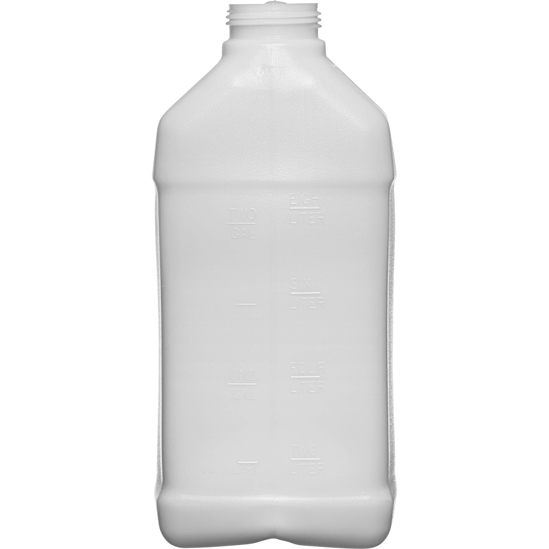 2.5 Gallon Natural HDPE Plastic F-Style Bottle, 63mm 63-445 W/Graduation Marks 4 2.5 Gallon Natural HDPE Plastic F-Style Bottle, 63mm 63-445 W/Graduation Marks - Image 2