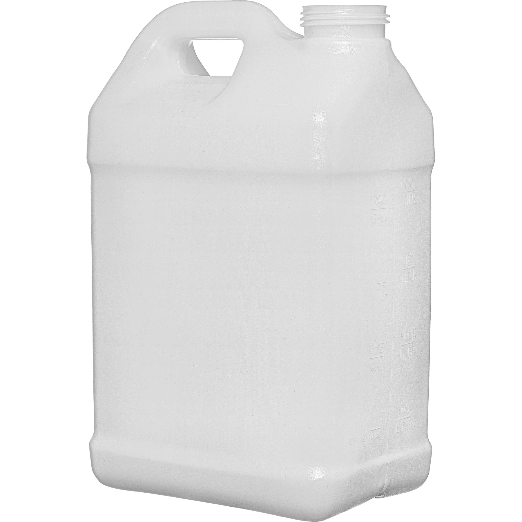 2.5 Gallon Natural HDPE Plastic F-Style Bottle, 63mm 63-445 W/Graduation Marks 6 2.5 Gallon Natural HDPE Plastic F-Style Bottle, 63mm 63-445 W/Graduation Marks - Image 4