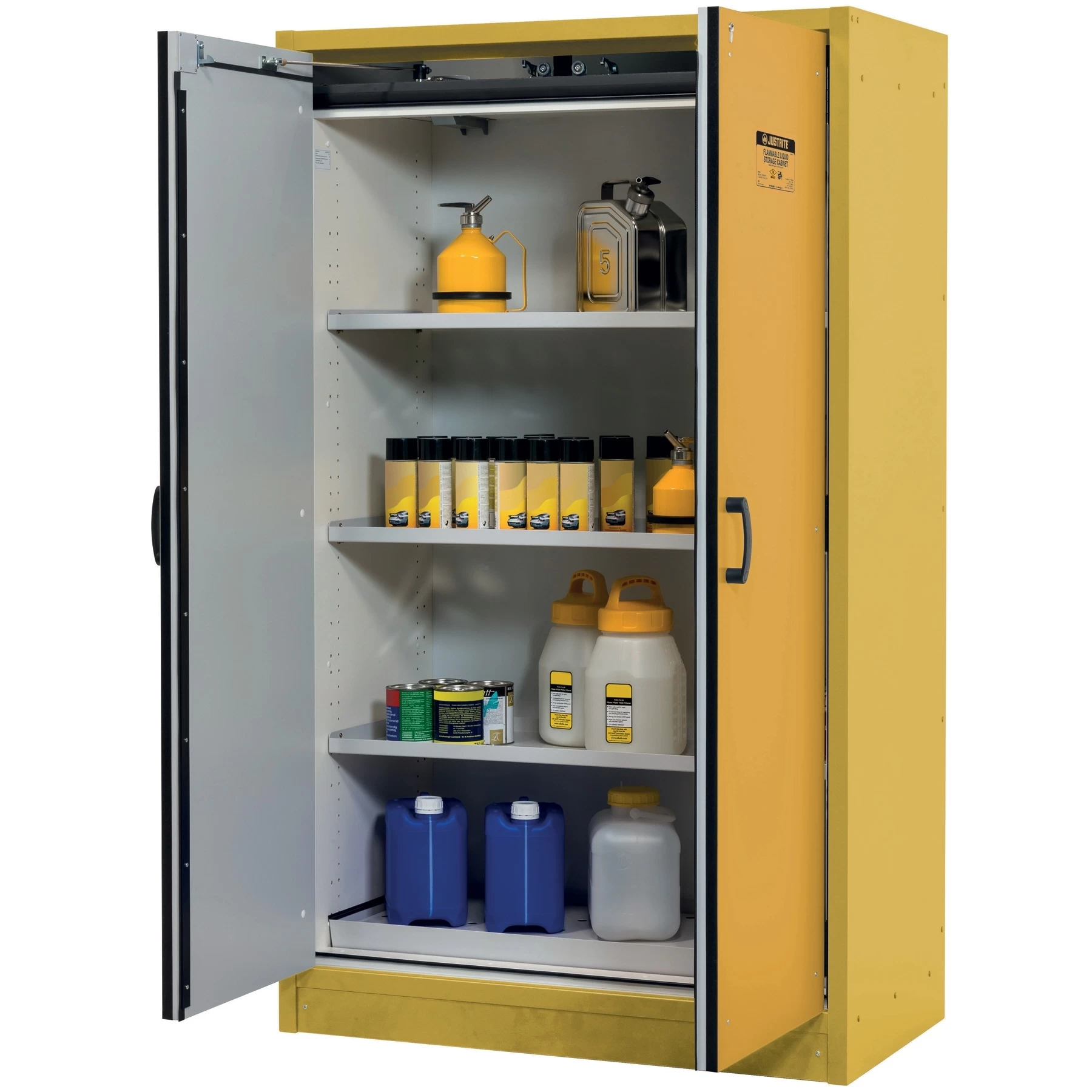 30-Minute EN Flammable Safety Cabinet, 45 Gallon, Yellow 4 30-Minute EN Flammable Safety Cabinet, 45 Gallon, Yellow - Image 2