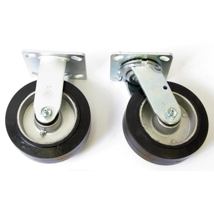 Wesco 36" X 72" Aluminum Platform Truck, Treadplate, 6" X 2" Rubber Casters, 2,000 Lb. Capacity 5 Wesco 36" X 72" Aluminum Platform Truck, Treadplate, 6" X 2" Rubber Casters, 2,000 Lb. Capacity - Image 3