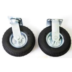 Wesco 24" X 48" Aluminum Platform Truck, Smooth, 8" X 2.5" Pneumatic Casters, 1,200 Lb. Capacity -container 250250 1 5