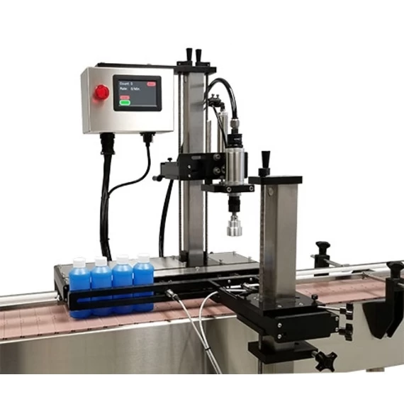 Pneumatic Automatic Bottle Capping Machine (10-130mm) Max Ht. 17" 3 Pneumatic Automatic Bottle Capping Machine (10-130mm) Max Ht. 17"