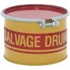 5 Gallon Steel Salvage Drum, UN Rated, Cover W/Bolt Ring Closure, Lined