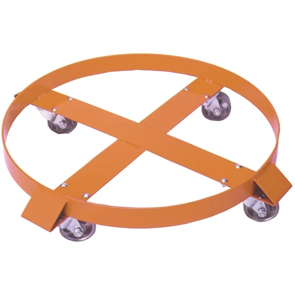 Wesco 30 Gallon Steel Drum Dolly, Rubber Casters (900 Lb. Capacity) 3 Wesco 30 Gallon Steel Drum Dolly, Rubber Casters (900 Lb. Capacity)