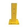 18.5" Heavy Duty Single Rail Post, Offset Column, Yellow, 13 Gauge Steel -container 26bh04 1