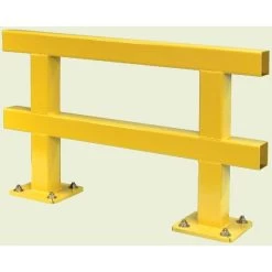 4' X 15" Heavy Duty Single Guard Rail, Yellow