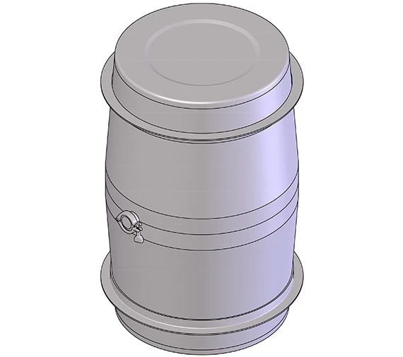 80 Gallon Stainless Steel Wine Barrel W/2 Tri-Clover 3 80 Gallon Stainless Steel Wine Barrel W/2 Tri-Clover