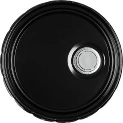 24 Gauge Black Steel Lug Cover, UN Rated, Pigmented Phenolic Lined W/Rieke Flexspout (S3 Series) -container 26w2zl 3 1