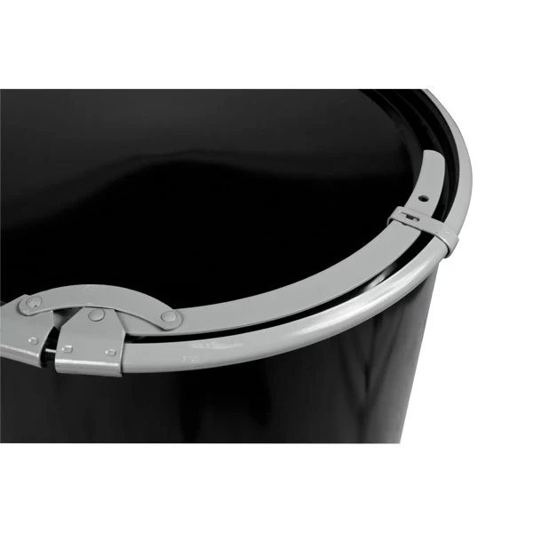 55 Gallon Steel Drum, Black, Straight Sided, Unlined, 20GA, Cover W/Lever Lock Ring 5 55 Gallon Steel Drum, Black, Straight Sided, Unlined, 20GA, Cover W/Lever Lock Ring - Image 3