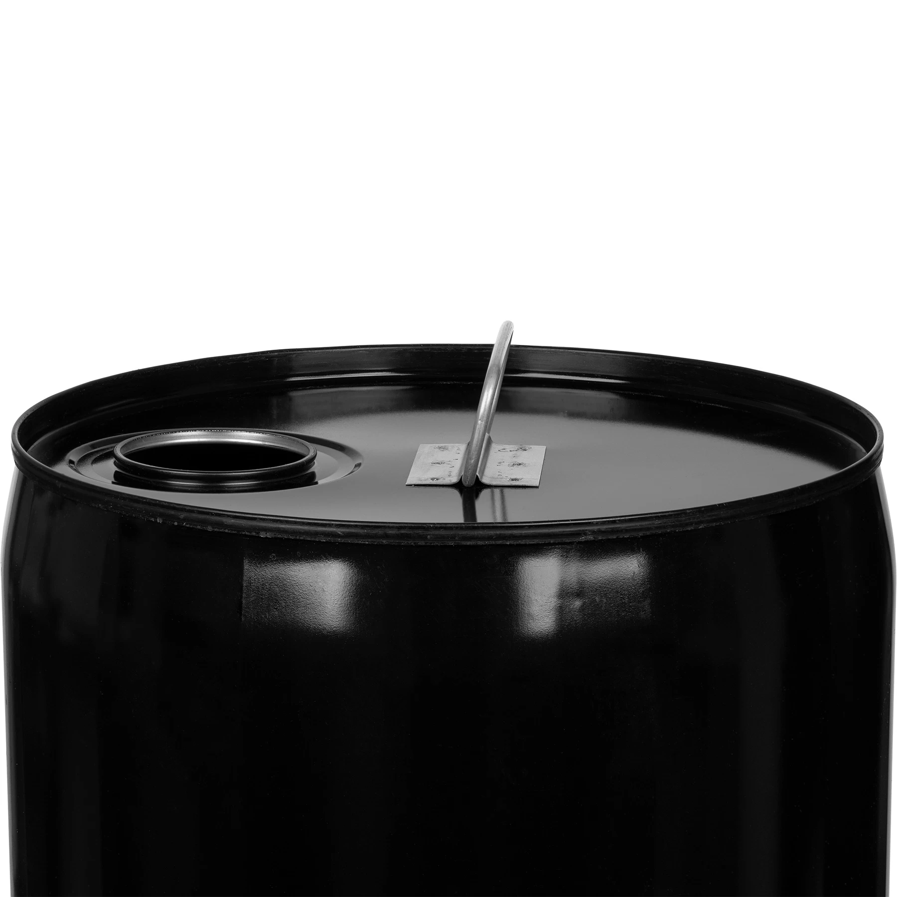 Lancaster 5 Gallon Black Tight Head Steel Pail, Rieke Opening, Unlined 4 Lancaster 5 Gallon Black Tight Head Steel Pail, Rieke Opening, Unlined - Image 2