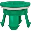 2" NPT Green PE Bung Plug W/Manual Vent, EPDM Gasket