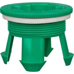 2" NPT Green PE Bung Plug W/Manual Vent, EPDM Gasket