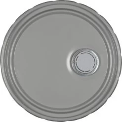 24 Gauge Gray Steel Lug Cover, UN Rated, Pigmented Phenolic Lined W/Rieke Flexspout (S3 Series) -container 26wa6i 3 1