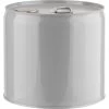3.5 Gallon Gray Tight Head Steel Pail, Rieke Opening, Gold Phenolic Lining 1 3.5 Gallon Gray Tight Head Steel Pail, Rieke Opening, Gold Phenolic Lining -container 26wl25 1 6