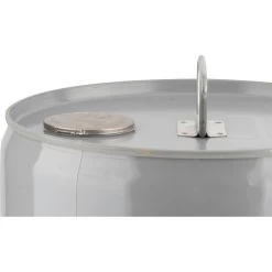 3.5 Gallon Gray Tight Head Steel Pail, Rieke Opening, Gold Phenolic Lining -container 26wl25 3