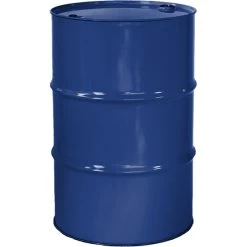55 Gallon McWhorter Blue Tight Head Steel Drum, Reconditioned, UN Rated, 2" & 3/4" Fittings, Unlined