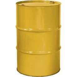 55 Gallon Center Line Yellow Tight Head Steel Drum, Reconditioned, UN Rated, 2" & 3/4" Fittings, Unlined
