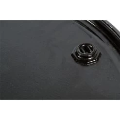 55 Gallon Steel Drum, Black, Reconditioned, Unlined, Cover W/Lever Lock Ring, 2" & 3/4" Fittings -container 26wr58 4 1