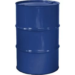 55 Gallon McWhorter Blue Tight Head Steel Drum, Reconditioned, UN Rated, 2" & 3/4" Fittings, Lined