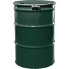 55 Gallon National Starch Green Steel Drum, Reconditioned, UN Rated, Lined, Cover W/Bolt Ring, 2" & 3/4" Fittings -container 26wrh6 1
