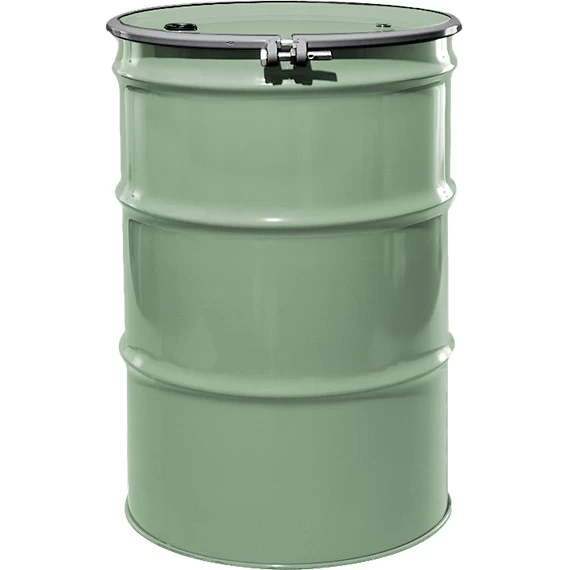 55 Gallon Superior Green Steel Drum, Reconditioned, UN Rated, Lined, Cover W/Bolt Ring, 2" & 3/4" Fittings 3 55 Gallon Superior Green Steel Drum, Reconditioned, UN Rated, Lined, Cover W/Bolt Ring, 2" & 3/4" Fittings