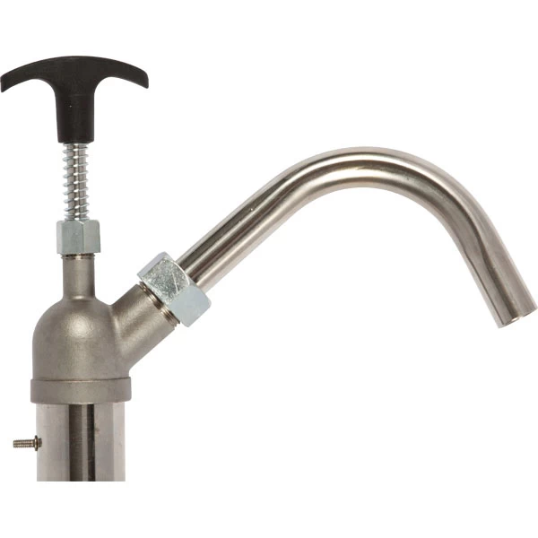 T-Handle Stainless Steel & PTFE Piston Drum Pump For 2" NPS, 22 Oz. Stroke 5 T-Handle Stainless Steel & PTFE Piston Drum Pump For 2" NPS, 22 Oz. Stroke - Image 3