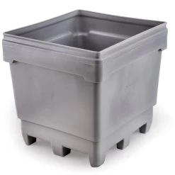 207 Gallon Gray Heavy Duty Bin, 4-Way Molded Base, MonsterCombo® 2733