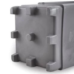 207 Gallon Gray Heavy Duty Bin, 4-Way Molded Base, MonsterCombo® 2733 -container 2700 gray 3 11