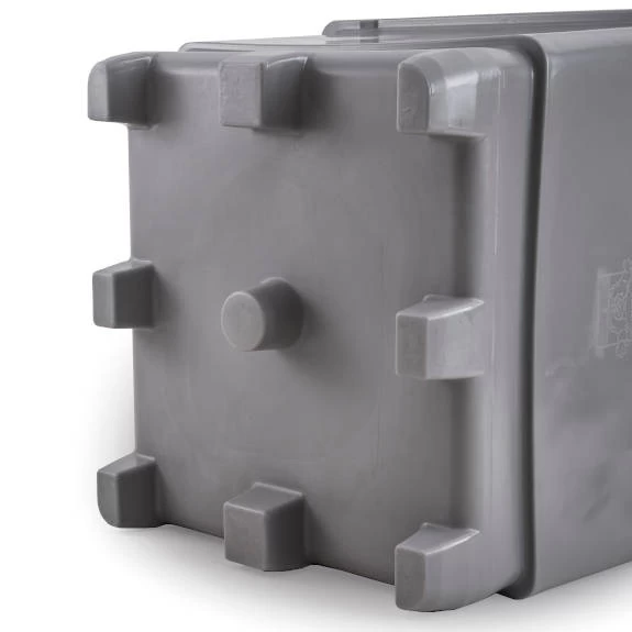 318 Gallon Gray Heavy Duty Bin, 4-Way Molded Base, MonsterCombo® 2748 5 318 Gallon Gray Heavy Duty Bin, 4-Way Molded Base, MonsterCombo® 2748 - Image 3