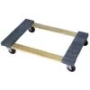 Wesco 36" X 24" Wood Dolly, Open Deck Carpet End, 4" Casters, 1,200 Lb. Capacity -container 272060 2 1