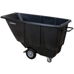Wesco 1/2 Cu. Yd. Black Utility Tilt Cart, 450 Lb. Capacity