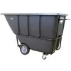 Wesco 1 Cu. Yd. Black Heavy-Duty Tilt Cart, 2,100 Lb. Capacity -container 272584
