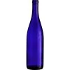750 Ml Cobalt Blue California Hock Wine Bottles, Cork 12/cs -container 30bchu 1
