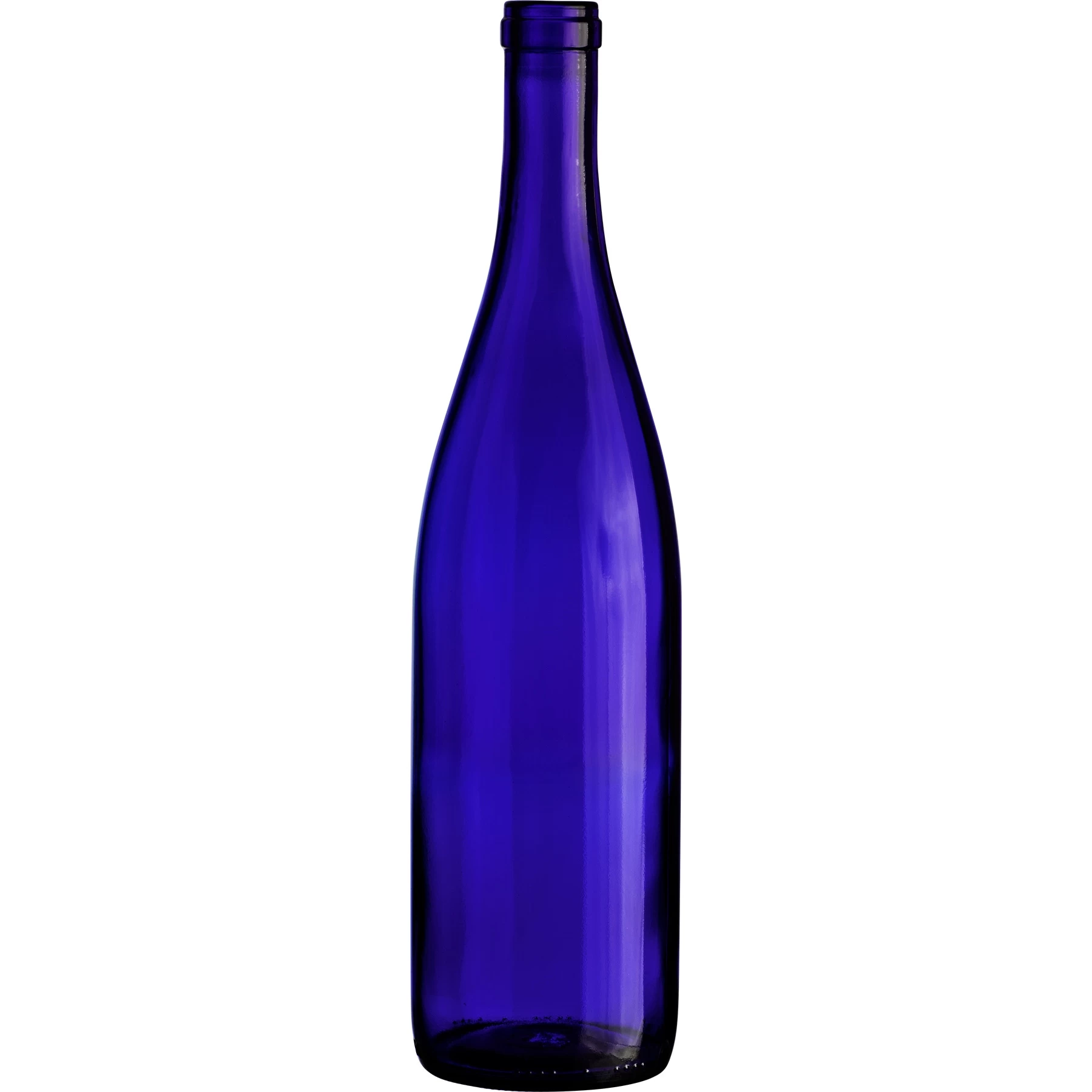 750 Ml Cobalt Blue California Hock Wine Bottles, Cork 12/cs 3 750 Ml Cobalt Blue California Hock Wine Bottles, Cork 12/cs