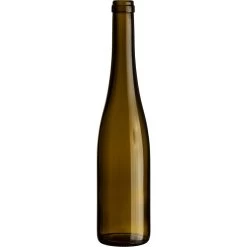 500 Ml Antique Green Mid-Sized Hock Wine Bottles, Cork 12/cs