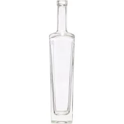 750 Ml Clear Glass New Yorker Liquor Bottle, Bar Top, 12/cs
