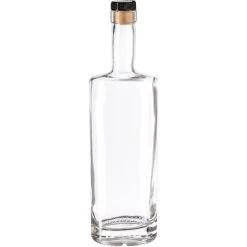 750 Ml Clear Glass St. Louis Liquor Bottle, Bar Top, 12/cs -container 30bstl 5