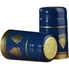 30 X 55mm Blue W/Gold Grapes PVC Capsules W/Tear Tab, 100/cs -container 30bz27 1